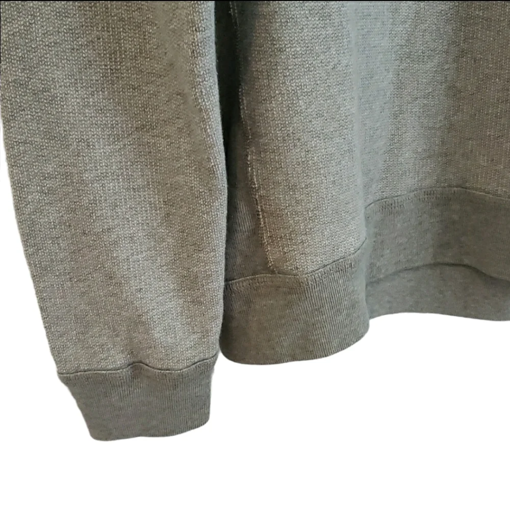Hollister Mens Gray Thermal Knit Long Sleeve Shirt Medium